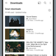 screenshot of Youtube's downloads section